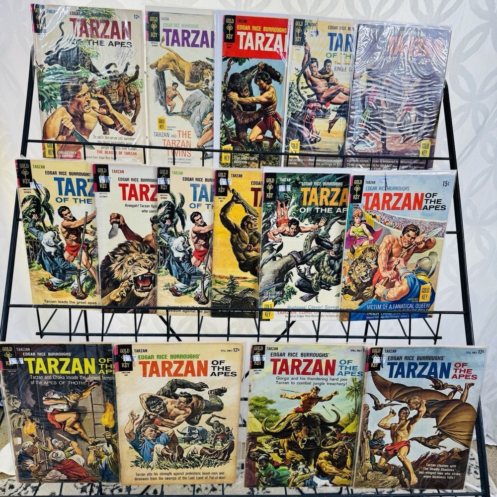 Tarzan Of The Apes 135 138-143 157 170 175-176 178 186 196 Gold key Burroughs